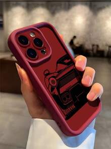 1 chiếc ốp lưng điện thoại TPU mềm chống sốc, chống trượt, họa tiết siêu xe đỏ đen nghệ thuật, tương thích với Samsung 17/17 AIR/17PRO/17PROMAX 16/16PLUS/16PRO/16PROMAX - Nhiều màu - Xem 3