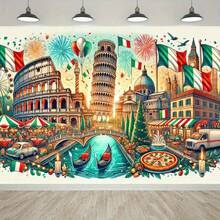 1 pieza Bandera de pancarta plana 2D, pancarta de fondo, decoración de fiesta, bandera de decoración para el Día del Padre, decoración del hogar, bandera de jardín al aire libre, decoración de fiesta festiva - 8 - Ver 5