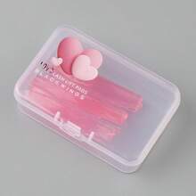 BLACKWINGS Bộ dụng cụ uốn mi tái sử dụng 4 cặp, bao gồm miếng đệm uốn mi, miếng đệm nâng mi silicon, dụng cụ uốn mi, que thoa, dụng cụ hỗ trợ uốn mi, dung dịch uốn mi, que uốn mi silicon, que nâng mi, dụng cụ trang điểm làm đẹp, miếng đệm nâng mi tái sử dụng. - Màu Hồng Dưa hấu - Xem 10