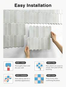 1/10/20 miếng dán tường tự dính hình vảy cá bằng PVC, decal trang trí tường, kích thước 30 x 30 cm, decal dán tường chống thấm nước cho phòng tắm, tấm trang trí tường phòng khách, trang trí nhà cửa đơn giản tự làm, trang trí nội thất. - A - Xem 8