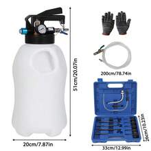 10L Pneumatic Transmission Oil Filling & Replacement Pump Tool With ATF Adaptor - Default - View 2