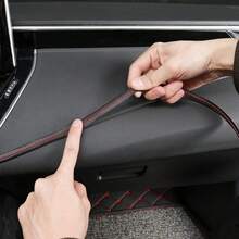 Dải trang trí nội thất ô tô 2/8M tự dính, dải da trang trí cho bảng điều khiển ô tô, dải dệt trang trí tự làm, miếng dán độ chế nội thất ô tô, chống trầy xước và mài mòn, trang trí phong cách ô tô. - 1 cái - Xem 4
