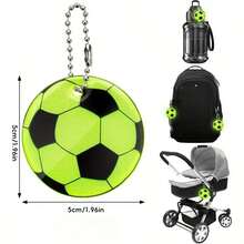 Colgante de mochila de fútbol, llavero reflectante de adecuado para salidas nocturnas, colgante de equipaje - Ver 13