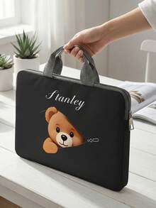 1pc Customized Laptop Bag, Unique Design (Photo, Landscape, Illustration), Large Capacity, Lightweight, Fashionable, Best Gift Choice, Back To School Essential - one-size - View 2