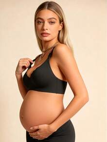 Hart & Haze 2 piezas Sujetador de lactancia para mujeres embarazadas y en posparto, sin aro de acero, con apertura frontal anti caída - Multicolor - Ver 9