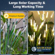 4/2/1Pack Outdoor Solar Lights - Bubble Pathway Lights, Featuring A Reed-Like Swaying Design, Solar-Powered, Suitable For Patio Decor, Walkway Decor, Garden Decor, And Holiday Decor. - Outdoor Solar Lights - View 10
