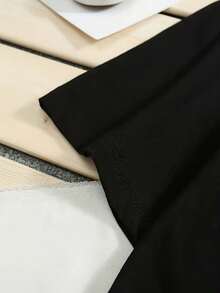 GRDR Men's Fashionable Printed Loose Short Sleeve T-Shirt | Exquisite Design | Summer Essential | Easy To Match, Showcasing Your Style - Black - View 6