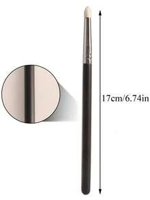 1支山羊毛眼影刷，妆效自然无痕，电镀铜管，高端眼部细节刷 - 黑色 - 查看 6