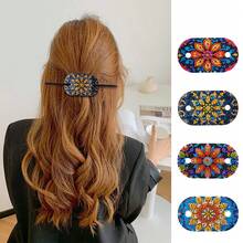 Mandala Pattern Diamond Painting Handmade Art Hair Accessory Retro U-Shaped Hair Stick Updo Ornament - Sets - View 8