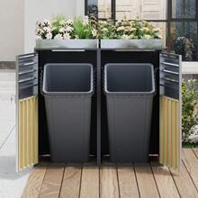 Outdoor Waste Bins - WOOD - View 4