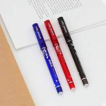 Bộ 60 bút bi xóa được, bút gel ma thuật 0.5mm, cán bút có thể giặt được - Màu xanh dương, đỏ và đen, kẹp nhựa, tay cầm tiện dụng, lý tưởng cho văn phòng phẩm và học sinh chuẩn bị năm học mới. - Bộ - Xem 9