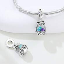 CYCUFF 1 件镀银复活节兔子彩蛋吊坠，适用于原创手链项链 DIY 首饰制作，是复活节饰品礼物的理想之选。 - 彩色 - 查看 4