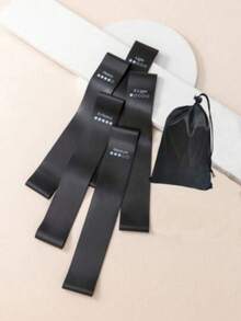 2pcs Resistance Bands Fitness Accessories - Black - View 1