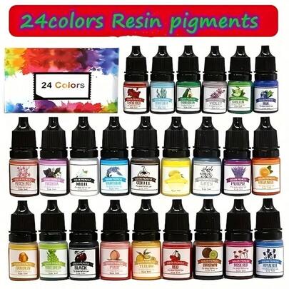 Resin Coloring Kit - Liquid Dye Ink For Resin Jewelry Making DIY, Epoxy Resin Casting Mold Pigment