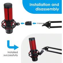 YOUSHARES Microphone Mount Adapter For  QuadCast Boom Arm - 3/8" Screw Adapter, Precise And Wobble-Free Connections, Designed For  QuadCast Mic - Boom Arm Adapter - View 5