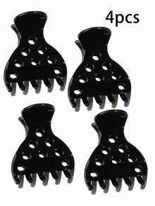 1pc-8pcs Hair Volume Clip,Root Clips For Curly Hair Volume And Claw Clips For Thick Hair Summer Hair Accessories Beach Hair Claws Vacay Hair Clips - Black - View 14