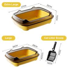 High-Sided, Enclosed Large Cat Litter Box, Anti-Splash & Odor, Thick Pet Supplies - L - View 8