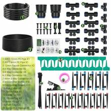 Quality Goods00FT Drip Irrigation System For Garden 2026 Upgraded DIY Automatic Plant Watering Kit With Push-Fit Connectors 30 Water-Saving Adjustable Drip Emitters For Yard Lawn And Greenhouse - 如圖 - 查看 5
