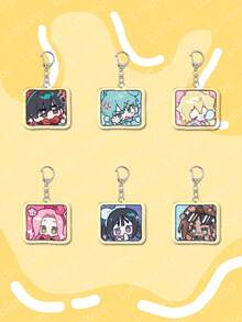 1 chiếc móc khóa hình người ngoài hành tinh hoạt hình dễ thương bằng acrylic, dùng để trang trí ba lô/phụ kiện túi xách/móc ví/quà tặng cho bạn bè. - Nhiều màu - Xem 1