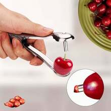 Cherry Pitter Tools, Stainless Steel Cherry Seed Remover Portable Cherry Core Pitter Olive  Pitting Tool For Kitchen Cherry Hawthorn Red Date Jujube - 銀色 - 查看 3
