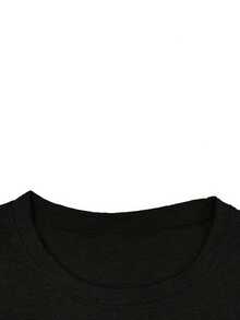 Women's USA 250th Anniversary T-Shirt 1776-2026 - Soft Breathable 3/4 Sleeve Crew Neck Top With Patriotic American Flag Print, Casual Relaxed Fit Suitable For 4th Of July, July Celebrations & Year-Round WearMinimalist Style Sweatshirt ,Vacation Outfits Women,Summer Outfits For Women,Summer Outfits - màu đen - Xem 3