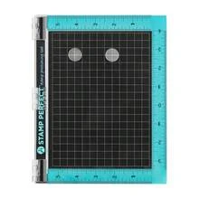 Stamp Positioning Tool; It Allows You To Precisely Position Images So You Can Create Perfect Impressions Every Time. Quickly And Easily Make Identical Cards And Projects. Can Be Used With Rubber Stamps Or Clear Stamps With A Foam Pad. Package Includes: 1 Stamp Platform, 1 Foam Pad, 2 Magnets - A - View 9