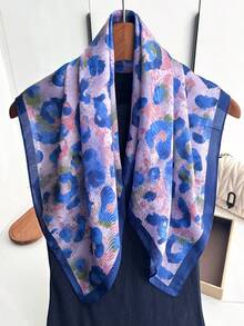 1pc Bandana New Leopard Print Scarf, Versatile Elegant Neckerchief, Fashion Shawl, Headband, Square Scarf For Women - Multicolor - View 13