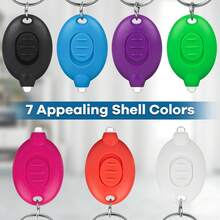 2/4/7pcs Mini LED Keychain Flashlight, Super Bright Micro Flashlight, Small Keychain Flashlight, White Light, Micro Pocket Keyring LED Flashlight, For Emergency Lighting - Colorful Shell - Multicolor - View 3