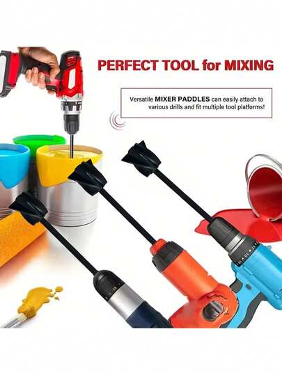 Reusable Paint And Epoxy Resin Stirrers | Small Plastic Mixing Paddles With A , Non-Stick, And Easy-To-Clean Design, Featuring A Comfortable Grip For Efficient And Smooth Mixing. Suitable For Epoxy Resin, Pigments, Ceramic Glazes.