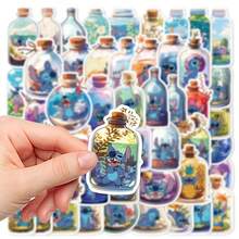 50pcs Bottle Stitch Doll Creative Waterproof Stickers For Water Bottles, Notebooks, Desktops, Walls, Skateboards, Guitars, Scrapbooks, Phone Cases, Computers, Chairs, Home Decor, Suitable For Birthday Parties, Holiday Gifts - 50pcs - View 3