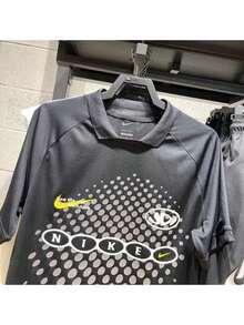 Nike JSY 男士短袖休闲运动透气速干印花 Polo 衫 - 黑色 - 查看 3