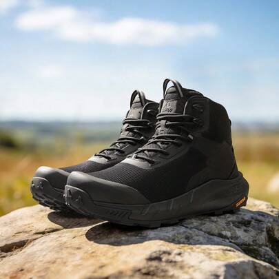 Botas de trabajo tácticas militares para hombre Botas de combate de cuero para motocicleta