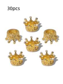 30个锌合金3D迷你皇冠吊坠饰品，玩具装饰配件 N238 - 小皇冠 - 查看 14