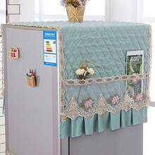 55x140cm Refrigerator Dust Cover Cabinet Decoration Cover Multifunctional Washing Machine Microwave Soft Cover Towel - Multicolor - View 2