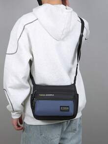 Large Capacity Men's Messenger Bag, Business Travel Casual Shoulder Bag, Fashionable Multi-Function Backpack - Multicolor - View 10