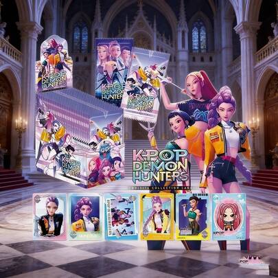 [ K-POP Fandom Aesthetic]K-POP Girl Group Themed Premium Trading Card Booster Box Set - 1 Box With 30 Packs (5 Cards Per Pack), Vibrant Member Character & Stage Scene Designs, Rare SSR/SR/XR/UR Rarity Cards, Dual Art Styles (Realistic & Q-Style Chibi)
