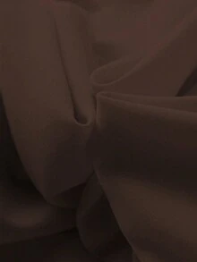 优雅简约时尚休闲复古喇叭短袖纯色褶皱拉链女士长连衣裙，适合晚宴、度假、上学、办公、海滩、夏季等场合。 - 棕色 - 查看 9