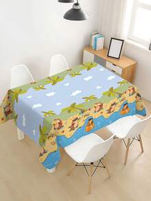1pc CapybaraThemed Tablecloth, Beach Wave Guinea Pig Pattern PE Table Cover, Birthday Party Decoration Tablecloth, Summer Party Decoration Tablecloth, Babe Shower Decoration Table Cover, Capybara Decorations, Wedding Decor, Bridal Shower Decor, Festive Decorations, Summer Beach Party Disposable Table Cover, Kitchen Dining Decoration Table Flag, Room Decorations, Home Decor, Summer Decorations, Summer Gifts, Birthday Gifts, Party Favors - Capibara - View 10