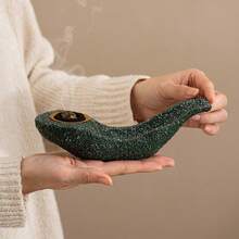 Ceramic Gold Cube Incense Burner, No Electricity Needed, Heat-Resistant Traditional Home Decor, Agarwood Diffuser, Meditation Practice, Spiritual Cleansing - one-size - View 12