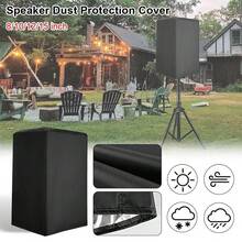 1pc Waterproof Polyester Powered Speaker Dust Protection Cover 210D Oxford Cloth UV-Protected Upright Speaker Equipment Cover Cloth Bag Protective Audio Fabric Cover - Multicolor - View 3