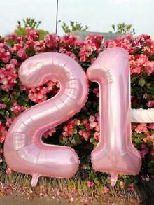 40 Inch Large 18th Birthday Number Balloon Candy Color 21st Birthday Number Balloon 1 Free Accessory 18th Birthday, 21st Birthday Party Decoration Scene Arrangement 18th 21st Photo Props - 18th Birthday - View 23