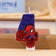 Marvel Nến hoạt hình 8,5cm, số từ 0-8, quà tặng sáng tạo cho tiệc sinh nhật, kỷ niệm, đồ chơi. - 1 YEAR - Xem 15