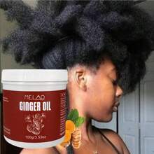 MELAO 100% 纯天然冷压未精炼生姜油，适用于干性头皮和毛躁发质，滋养强韧亮泽秀发，提升柔软度和光泽，天然护发，100克/3.53盎司 - 100g - 查看 4