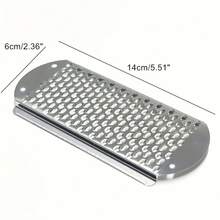 1pc Stainless Steel Foot And Hand File Replacement Blades, Heavy Duty Sharp, With Round Edges And Central Groove, For Removing, Ingrown Toenail Care, Durable, Hygienic, Long-Lasting Home Pedicure - Multicolor - View 3