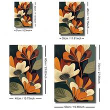 1 Tranh canvas phong cách Boho giữa thế kỷ, có khung/không khung, họa tiết hoa lá trừu tượng, tông màu đất, tranh treo tường tối giản, trang trí retro cho ký túc xá, phòng khách, phòng ngủ, trang trí nhà hiện đại. - A - Xem 6