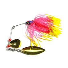Mồi câu cá HENGJIA 1 cái 17g Đầu Buzzbait Kim loại cứng đính kim sa Mồi câu cá Wobbler Chìm Mồi câu cá Spinnerbait Lưỡi câu - Nhiều màu - Xem 8