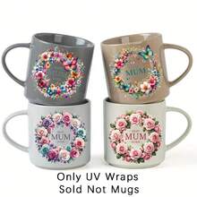 UV DTF Transfer Paper - 12 Sheets Best Mom UV DTF Cup, Suitable For Mugs, Glass Cups, Tables, Chairs, And Computers, High Viscosity UV DTF Transfer Paper (Mugs Not Included, Only Transfer Paper) - Multicolor - View 5
