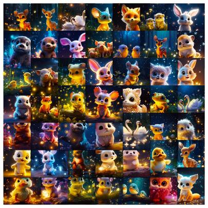 50张可爱星空贴纸，卡通动漫儿童涂鸦贴纸