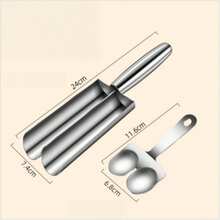 Juego de moldes para albóndigas y hamburguesas de acero inoxidable - Herramienta de cocina multifuncional antiadherente, para hacer albóndigas, masa y bolas de helado con formas perfectas. Molde para albóndigas de acero inoxidable: Herramienta casera para dar forma a las albóndigas, molde para bolas de pescado y pasta de camarón, cucharón para carne - Multicolor - Ver 9