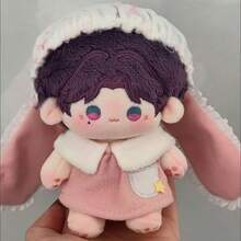 10厘米毛绒娃娃衣服，兔子睡衣派对系列桃子Momo和蓝莓Momo套装，约10厘米棉质填充泰迪熊娃娃可替换服装配件 - 彩色 - 查看 8